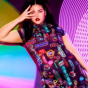 NWT Hello Kitty bodycon mini dress 1x 2x Dollskill